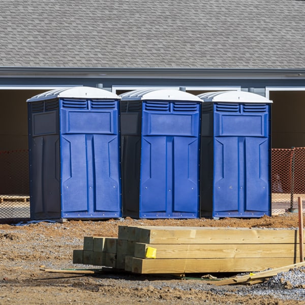 what is the maximum capacity for a single portable restroom in Newton Massachusetts